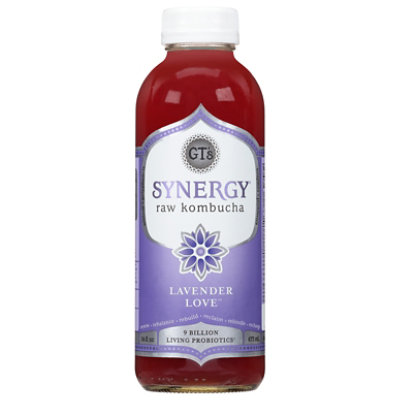 GT's Syngery Raw Lavender Love Kombucha - 16.2 Fl. Oz. - Image 2