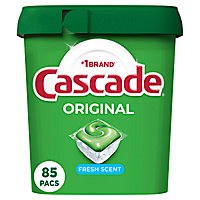 Cascade Original Dishwasher Pods ActionPacs Dishwasher Detergent Tabs Fresh Scent - 85 Count - Image 2