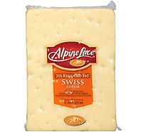 Alpine Lace Reduced Fat Swiss Loaf - 0.50 Lb
