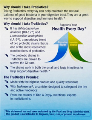 TruBiotics Daily Probiotic Supplement Capsules - 30 Count - Image 3