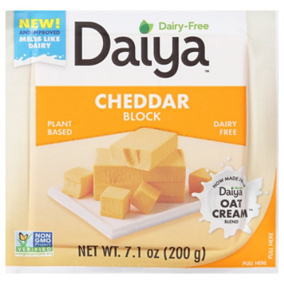 Daiya Dairy Free Medium Cheddar Style Vegan Cheese Block - 7.1 Oz - Image 2