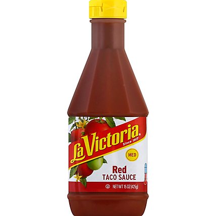 La Victoria Sauce Taco Red Medium Bottle - 15 Oz - Image 2