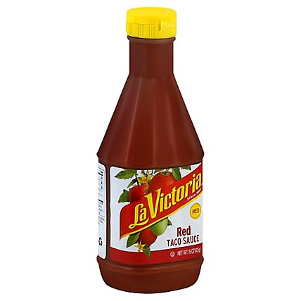 La Victoria Sauce Taco Red Medium Bottle - 15 Oz - Image 1