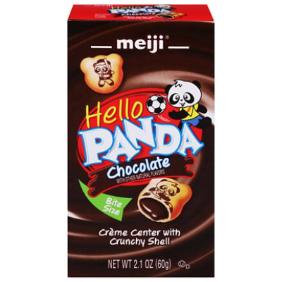 meiji Hello Panda Cookies Filled With Chocolate Creme - 2 Oz - Image 2