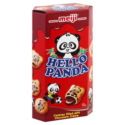 meiji Hello Panda Cookies Filled With Chocolate Creme - 2 Oz