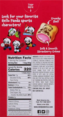 Meiji Hello Panda Biscuits With Strawberry Cream - 2 Oz - Image 6