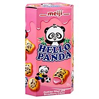 Meiji Hello Panda Biscuits With Strawberry Cream - 2 Oz - Image 1