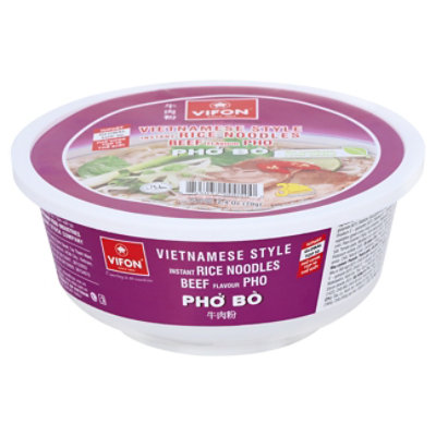 Vifon Pho Rice Noodle Soup Bowl Beef Flavor - 2.4 Oz