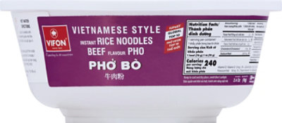 Vifon Pho Rice Noodle Soup Bowl Beef Flavor - 2.4 Oz - Image 6