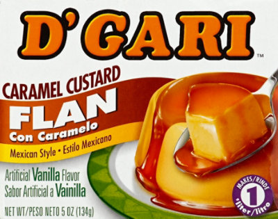 DGari Flan Caramel Custard Mexican Style Vanilla - 5 Oz - Image 2