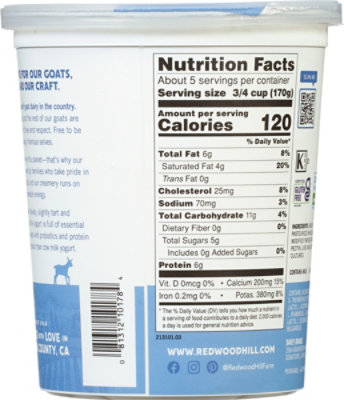 Redwood Hill Farm Goat Yogurt - 32 Oz - Image 6