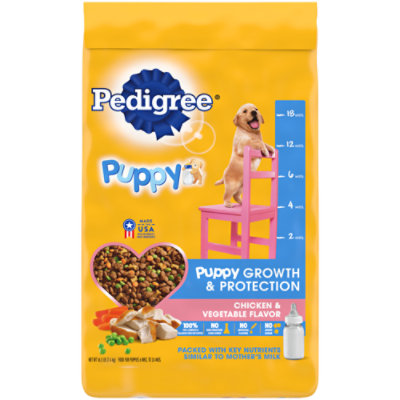 Pedigree Puppy Growth & Protection Chicken & Vegetable Flavor Dry Dog Food - 16.3 Lbs