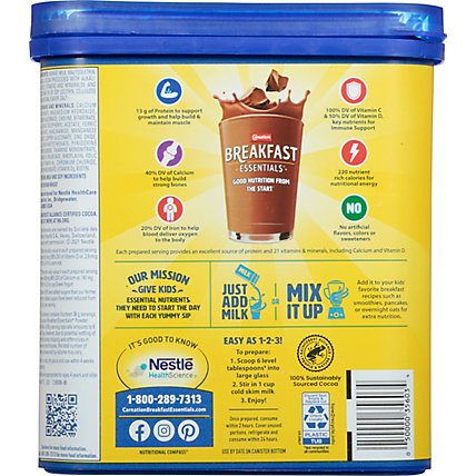 Carnation Breakfast Essentials Nutritional Milk Chocolate Powder Drink Mix - 17.7 Oz - Image 6