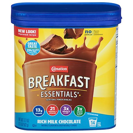 Carnation Breakfast Essentials Nutritional Milk Chocolate Powder Drink Mix - 17.7 Oz - Image 2