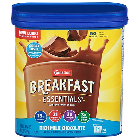 Carnation Breakfast Essentials Nutritional Milk Chocolate Powder Drink Mix - 17.7 Oz