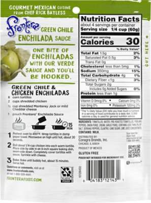 Frontera Sauce Enchilada Green Chile Medium Bag - 8 Oz - Image 5