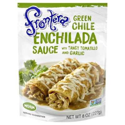 Frontera Sauce Enchilada Green Chile Medium Bag - 8 Oz