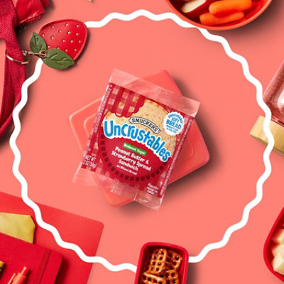 Smuckers Uncrustables Sandwiches Whole Wheat Reduced Sugar Peanut Butter & Strawberry - 4-2 Oz - Image 2