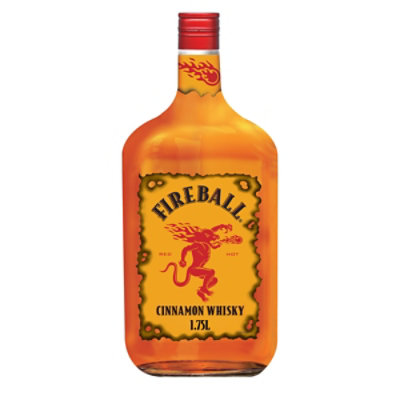 Fireball Hot Cinnamon Blended Whisky 66 Proof In Glass Bottle - 1.75 Liter - Image 1