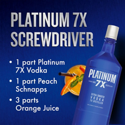 Platinum 7X Vodka 80 Proof Bottle - 1.75 Liter - Image 4