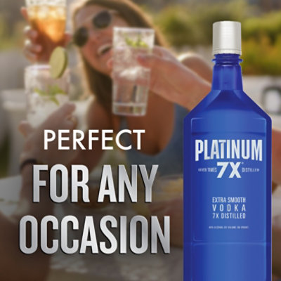 Platinum 7X Vodka 80 Proof Bottle - 1.75 Liter - Image 3
