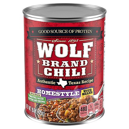 Wolf Brand Homestyle Chili With Beans - 15 Oz - Image 2