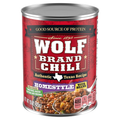 Wolf Brand Homestyle Chili With Beans - 15 Oz - Image 1