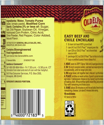Old El Paso Sauce Enchilada Red Mild Value Size Can - 28 Oz - Image 5