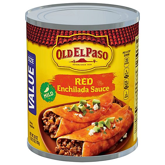 Old El Paso Sauce Enchilada Red Mild Value Size Can - 28 Oz - Star 