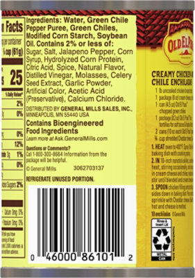 Old El Paso Sauce Enchilada Green Chile Mild Can - 10 Oz - Image 6