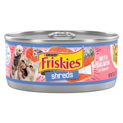 Friskies Cat Food Wet Salmon Shreds - 5.5 Oz - Image 1