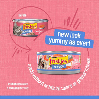 Friskies Cat Food Wet Salmon Shreds - 5.5 Oz - Image 4