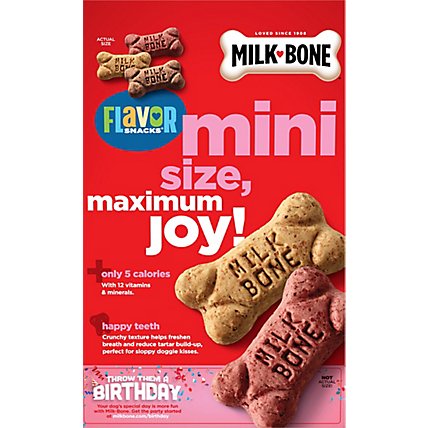 Milk-Bone Flavor Snacks Dog Snacks For All Sizes Minis Beef Chicken Bacon Flavor - 15 Oz - Image 6