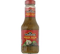 La Costena Salsa Green Mexican Medium Bottle - 16.7 Oz