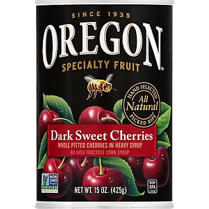 Oregon Fruit Products Pitted Dark Sweet Cherries Heavy Syrup - 15 Oz - Image 2