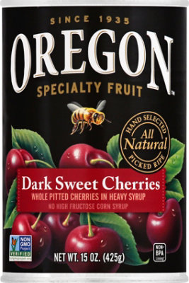 Oregon Fruit Products Pitted Dark Sweet Cherries in Heavy Syrup - 15 Oz - Image 2