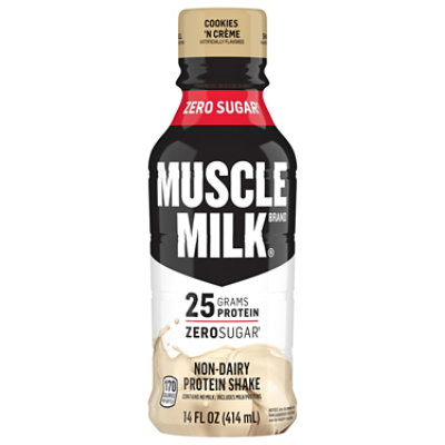 MUSCLE MILK Protein Shake Cookies N Creme - 14 Fl. Oz. - Image 1