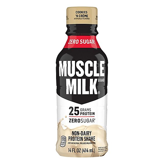 MUSCLE MILK Protein Shake Cookies N Creme - 14 Fl. Oz.
