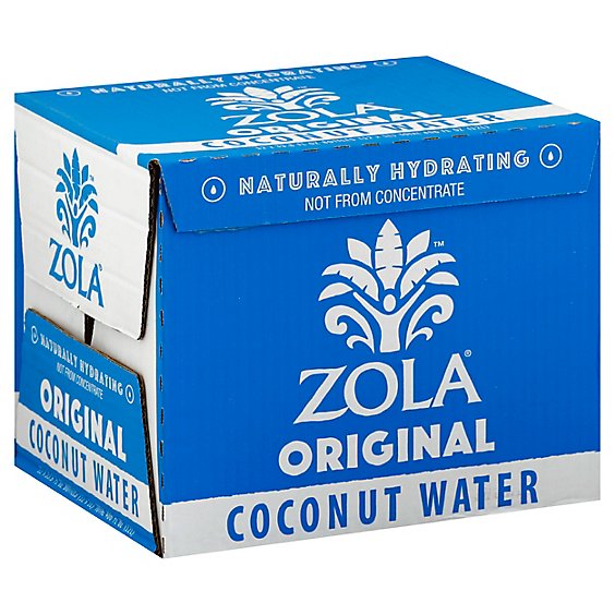 Zola Coconut Water Natural Original - 33.8 Fl. Oz.