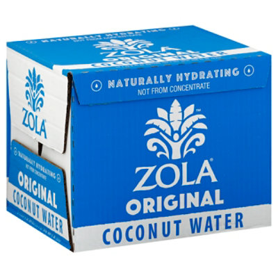 Zola Coconut Water Natural Original - 12-33.8 Fl. Oz. - Image 1