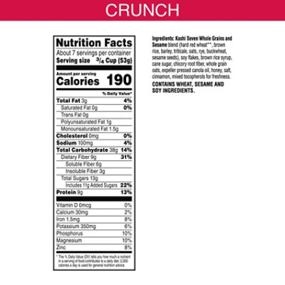 Kashi GO Vegetarian Protein Crunch Breakfast Cereal - 13.8 Oz - Image 4