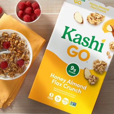Kashi GO Vegetarian Protein Honey Almond Flax Crunch Breakfast Cereal - 14 Oz - Image 3