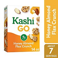 Kashi GO Vegetarian Protein Honey Almond Flax Crunch Breakfast Cereal - 14 Oz - Image 1