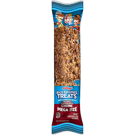 Rice Krispies Treats Marshmallow Snack Bar Kids Snacks Double Chocolatey Chunk - 3 Oz