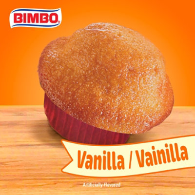 Bimbo Mantecadas Vanilla Muffins - 3 - 11.10 Oz - Image 2