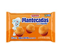 Bimbo Muffins Mantecadas Vanilla 3 Count - 3.7 Oz.