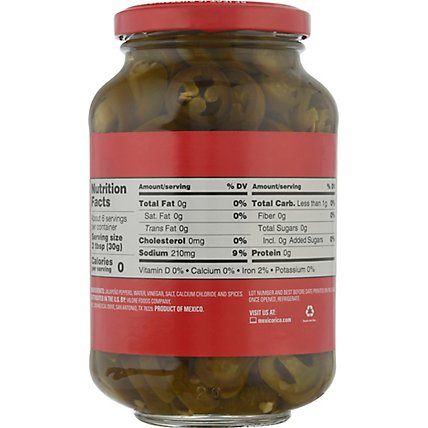 La Costena Jalapeno Nacho Slices Pickled Jar - 15.5 Oz - Image 6