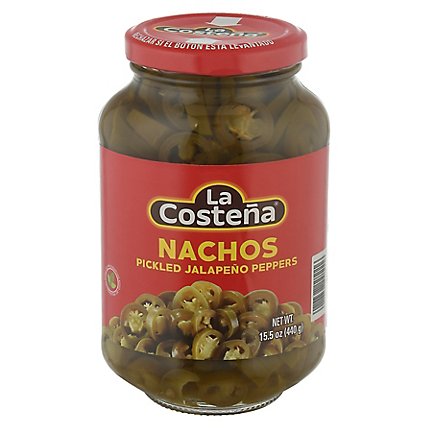 La Costena Jalapeno Nacho Slices Pickled Jar - 15.5 Oz - Image 1