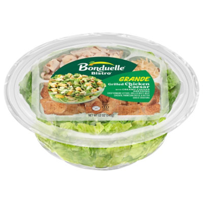 Bonduelle Bistro Grande Grilled Chicken Caesar Salad Bowl with Creamy Caesar Dressing - 12 Oz - Image 2