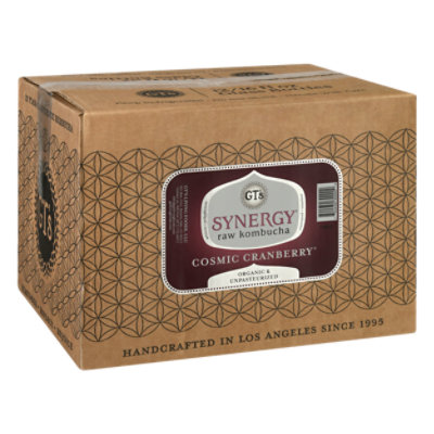 GTs Enlightened Synergy Organic Kombucha Cosmic Cranberry 12 Count - 16.2 Fl. Oz. - Image 1